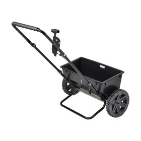 Lawn Drop Spreader, 50LBS Capacity, Walk-Behind Push Spreader, 18 in Spreading Width, 10 in All Terrain Pneumatic Tires