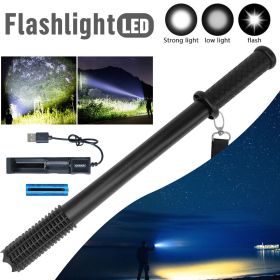 17' LED Flashlight Hiking Security Bright Torch for Camping Lamp