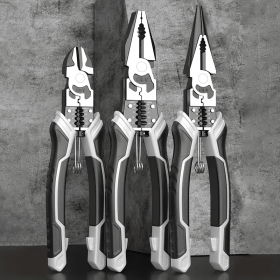 Heavy Duty 5-in-1 Multi-Tool Lineman's Pliers, All-in-One Hand Tool for All Electrical & Repair Tasks